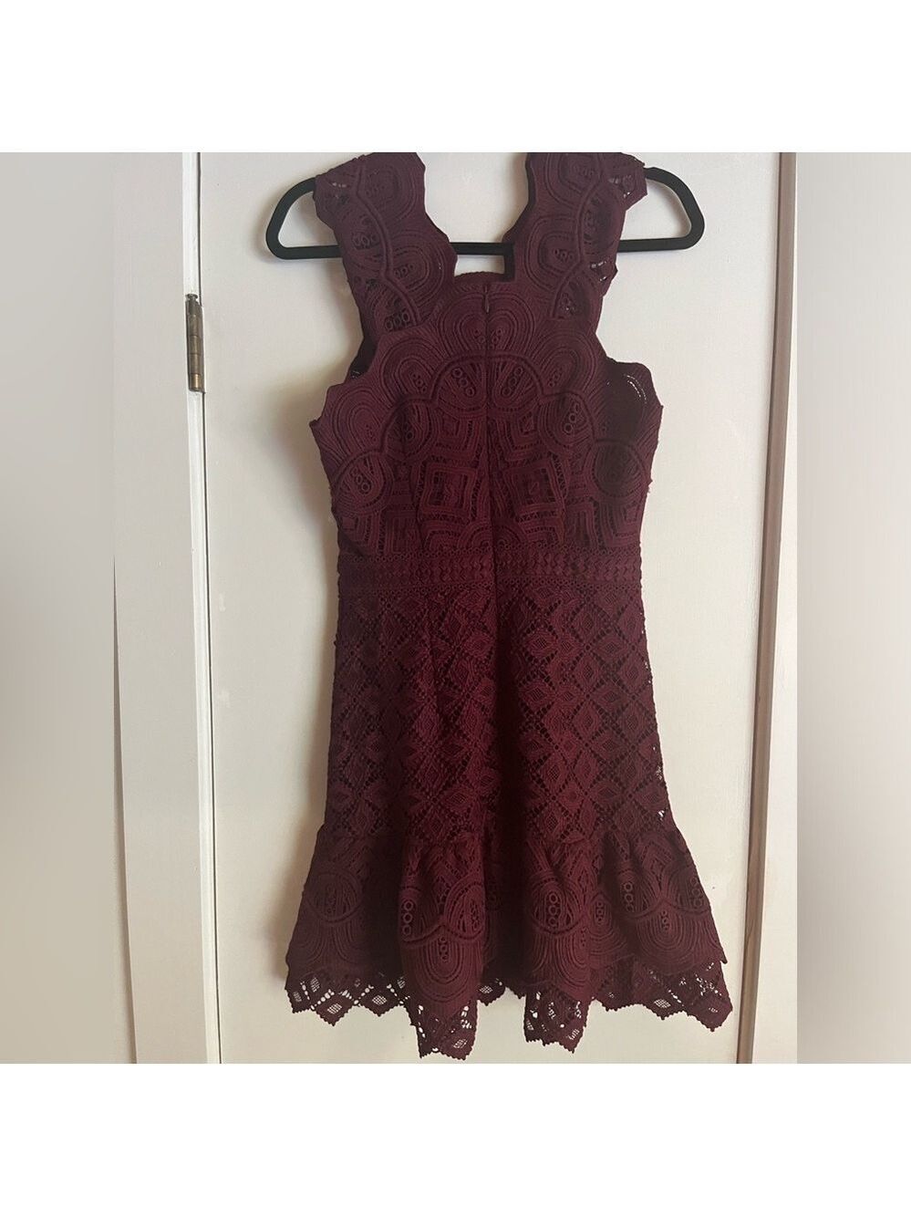 REISS Delilah Lace Mini Dress Size 6 NWT - Picture 7 of 13